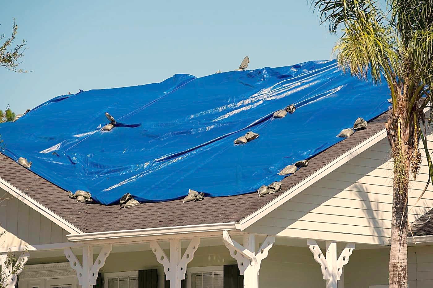 Storm Tarping by Hernandez Roofing and Restoration